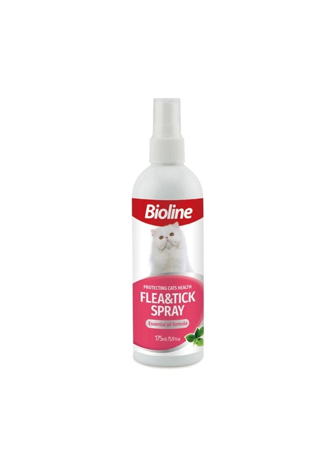 Bioline Flea and Tick Spray for Cats – 175ml - Image 1